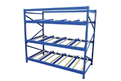 Steel Carton Flow Rack 3 Ft. Length 3 Level 1,000 Lb. Capacity