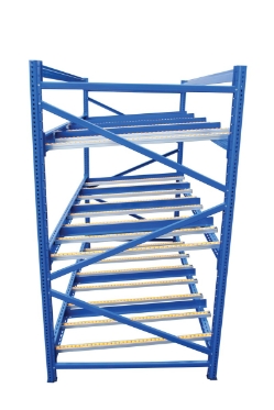 Steel Carton Flow Rack 3 Ft. Length 3 Level 1,000 Lb. Capacity