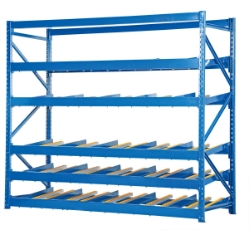  Steel Carton Flow Rack 3 Ft. Length 5 Level 1,000 Lb. Capacity