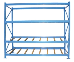 Steel Carton Flow Rack 4 Ft. Length 3 Level 1,000 Lb. Capacity
