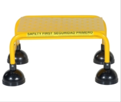 Steel Commercial Spring Loaded Ladders 1 Perforated 16 In. Step Width 300 Lb. Capacity 