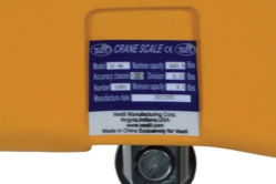 Steel Crane Scale 8 In. x 7-5/8 In. x 14 In. 600 Lb. Capacity