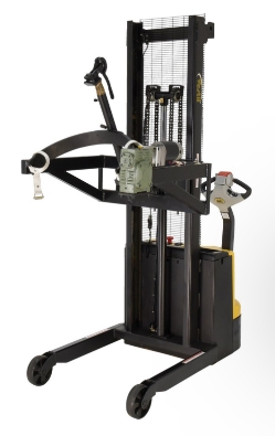 Steel DC Powered Drum Lifter/Rotator/Transporter with Scale 34-5/8 In. x 61-13/16 In. x 85-7/16 In. 550 Lb. Capacity