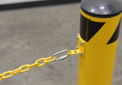 Steel Dock Chain Barrier Bollard 4.5 In. Diameter