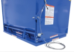 Steel Drop Bottom Hopper 1 Cubic Yard 3,000 Lb. Capacity