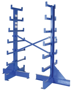 Steel Dual Sided Bar Stock Tree Starter Unit 7 Levels 500 Lb. Capacity Per Arm 