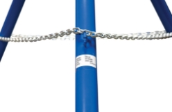 Steel Fixed Tripod Stand 106-3/4 In. x 106-3/4 In. x 115-1/8 In. 2,000 Lb. Capacity