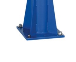 Steel Floor Mounted Jib 80 In. I-Beam 600 Lb. Capacity 