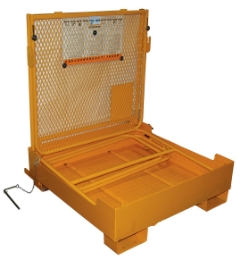 Steel Fold Down Steel Work Platform With 84 In. Expanded Back 37 In. x 37 In. 600 Lb. Capacity