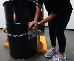 Steel Fork Truck Drum Carrier/Rotator For Steel Drums 55 Gallon 1500 Lb. Capacity