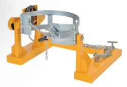 Steel Fork Truck Drum Carrier/Rotator For Steel Drums 55 Gallon 800 Lb. Capacity