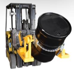Steel Fork Truck Drum Carrier/Rotator For Steel Drums 55 Gallon 800 Lb. Capacity