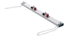 Steel Forklift Heavy Duty Sweeper Magnet 70 In. Sweep Width 130 Lb. Capacity