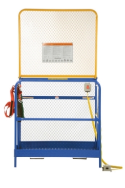 Steel Full Featured Work Platform With 2 Door Entry and 84 In. Expanded Back 48 In. x 48 In. 1,000 Lb. Capacity