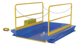 Steel Ground Lift Scissor Table 52 In. x 84 In. 3000 Lb. Capacity