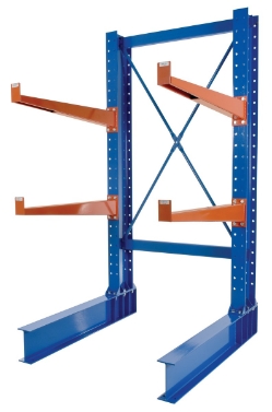 Steel Heavy Duty Cantilever Rack Kit with 36 In. Arms 8 Ft. Set 32,000 Lb. Capacity