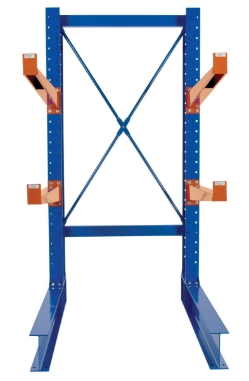 Steel Heavy Duty Cantilever Rack Kit with 36 In. Arms 8 Ft. Set 32,000 Lb. Capacity