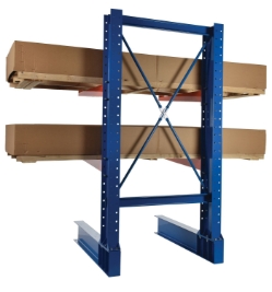 Steel Heavy Duty Cantilever Rack Kit with 36 In. Arms 8 Ft. Set 32,000 Lb. Capacity