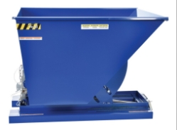 Steel Heavy Duty Self Dumping Hopper 1 Cubic Yard 6000 Lb. Capacity 