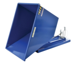 Steel Heavy Duty Self Dumping Hopper 1 Cubic Yard 6000 Lb. Capacity 