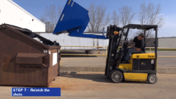 Steel Heavy Duty Self Dumping Hopper 4 Cubic Yard 6000 Lb.