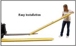 Steel High Strength Fork Extensions 4 In. x 63 In. 4,000 Lb. Capacity