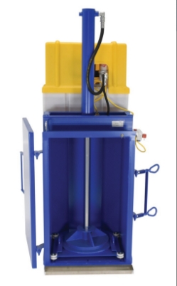 Steel Hydraulic Drum Crusher and Compactor 230 Volt Three Phase 38,000 Lbs. Crushing Force 