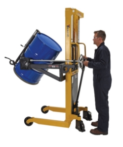 Steel Manual Drum Lifter/Rotator/Transporter 52 In. x 33 In. x 85-7/16 In. 550 Lb. Capacity 