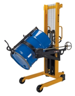 Steel Manual Drum Lifter/Rotator/Transporter 52 In. x 33 In. x 85-7/16 In. 550 Lb. Capacity 