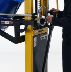 Steel Manual Drum Lifter/Rotator/Transporter 52 In. x 33 In. x 85-7/16 In. 550 Lb. Capacity 