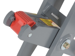 Steel manual hydraulic fork truck jack 29 x 10 x 26 inch 15000 lb capacity gray powder coated