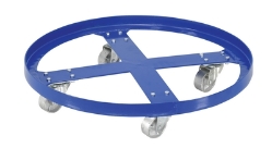 Steel overpack drum dolly 32 x 32 inch 1200 lb capacity four swivel casters industrial