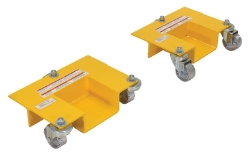  Steel Pallet Rack Lifting Dollies (2 Quantity) 17-7/16 In. x 14-3/8 In. x 5 In. 1000 Lb. Capacity