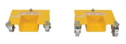  Steel Pallet Rack Lifting Dollies (2 Quantity) 17-7/16 In. x 14-3/8 In. x 5 In. 1000 Lb. Capacity