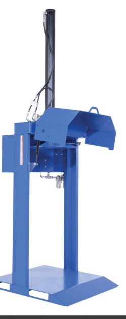 Steel Pneumatic Trash Compactor 55 Gallon 68 PSI Compaction Force