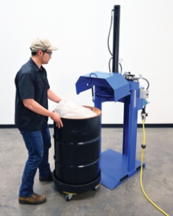 Steel Pneumatic Trash Compactor 55 Gallon 68 PSI Compaction Force