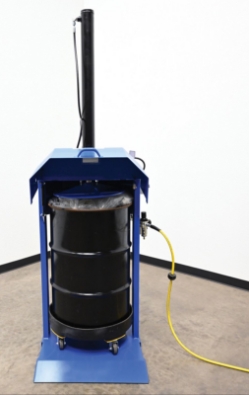 Steel Pneumatic Trash Compactor 55 Gallon 68 PSI Compaction Force