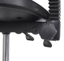 Steel/Polyurethane Ergonomic Sitting Work Chair 22 In. to 32 In. Height Black