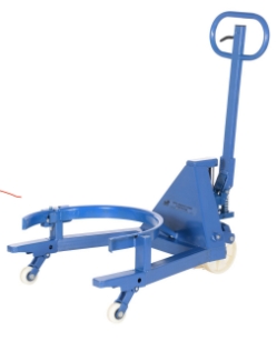Steel portable drum jack for 55 gallon drums 660 lb capacity rim grip lifting
