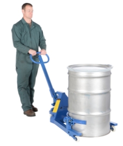 Steel portable drum jack for 55 gallon drums 660 lb capacity rim grip lifting