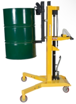 Steel ergonomic drum truck with built-in scale 900 lb capacity for 55 gallon drums