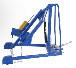 Steel Portable Hydraulic Drum Carrier, Rotator and Boom 71-1/4 In. Lift Height 800 Lb. Capacity