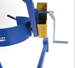 Steel Portable Hydraulic Drum Carrier, Rotator and Boom 71-1/4 In. Lift Height 800 Lb. Capacity