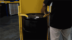 Steel Portable Hydraulic Drum Dumper 36 In. Dump Height 1,000 Lb. Capacity