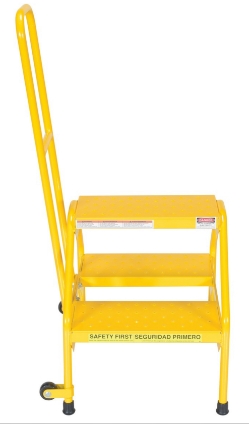 Steel Portable Two-Step Rolling Perforated 23-1/2 In. x 20-9/16 In. x 42 In. 300 Lb. Capacity