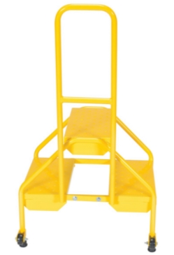 Steel Portable Two-Step Rolling Perforated 23-1/2 In. x 20-9/16 In. x 42 In. 300 Lb. Capacity