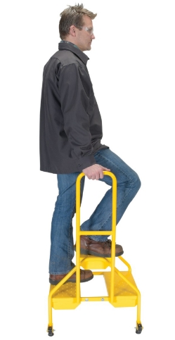 Steel Portable Two-Step Rolling Perforated 23-1/2 In. x 20-9/16 In. x 42 In. 300 Lb. Capacity
