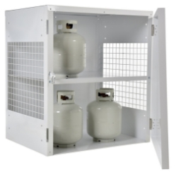 Propane Tank Cylinder Exchange Cabinet With Solid Front Door