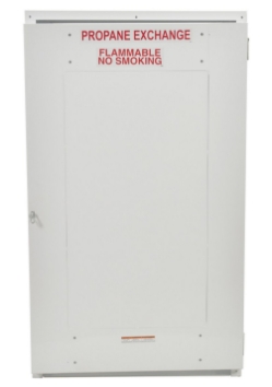 Steel Propane Exchange Cylinder Storage Cabinets with Solid Door 18 Cylinder Capacity