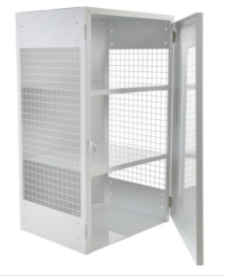 Steel Propane Exchange Cylinder Storage Cabinets with Solid Door 18 Cylinder Capacity